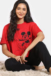 Zivame 2 Mile Fashion Knit Cotton Loungewear Set - Black Beauty — thumbnail 2